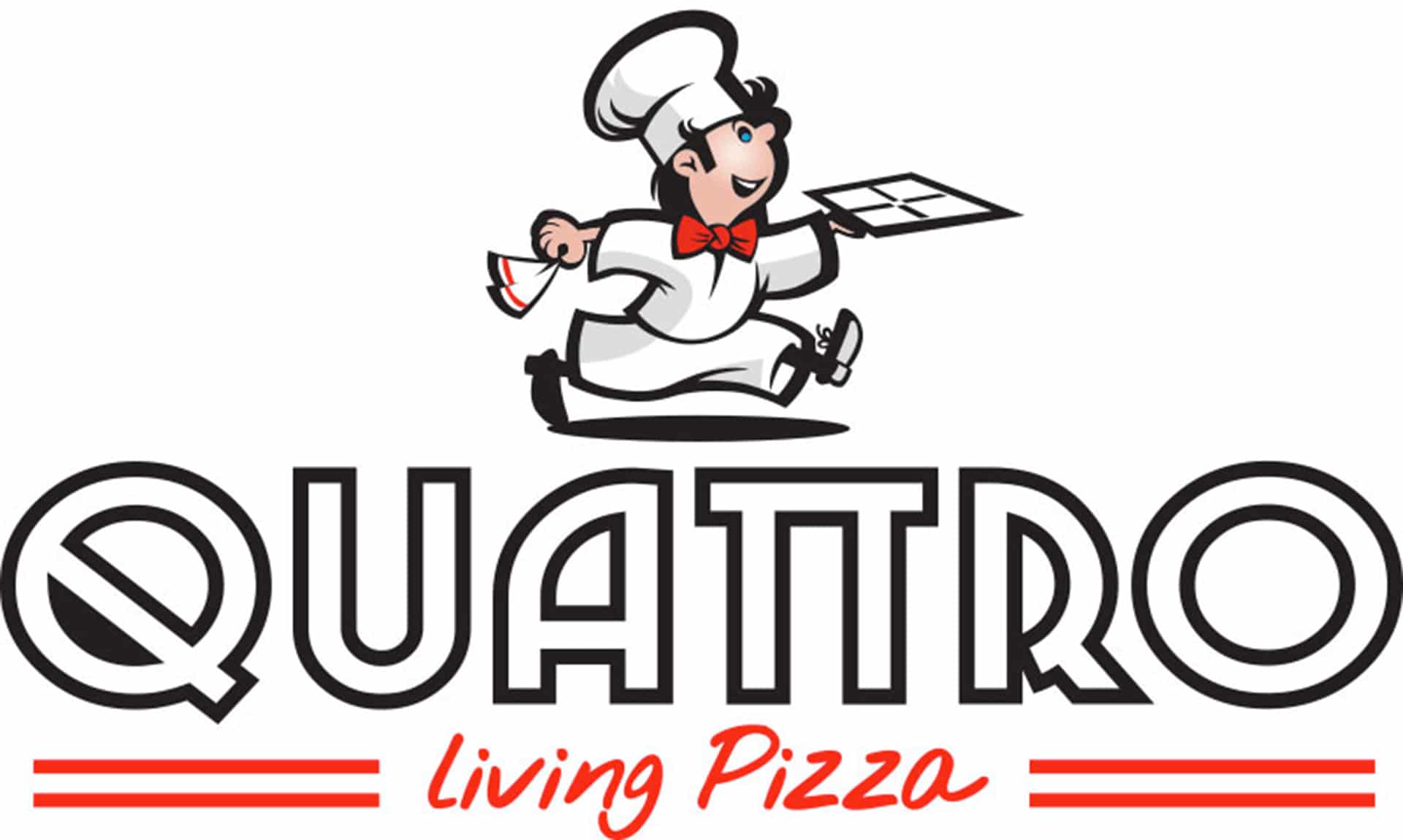 création du logo pour la pizzeria Quatro