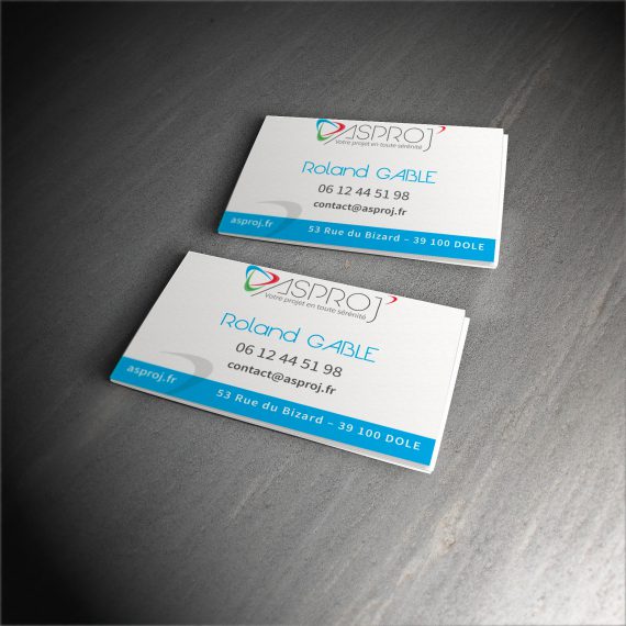 Création carte de visite Asproj