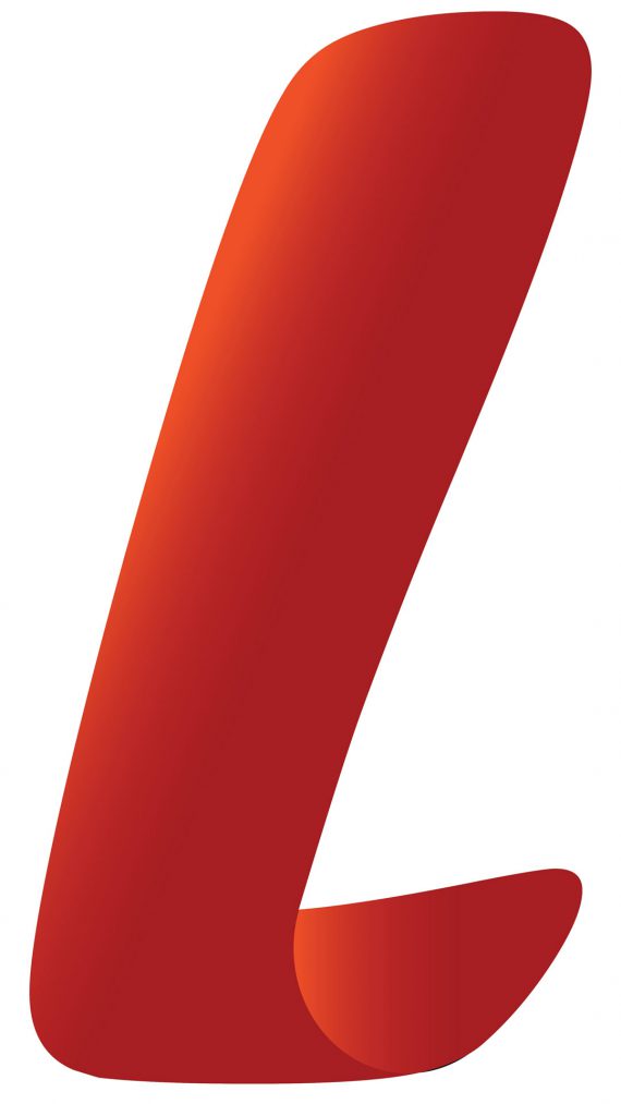 Zoom du lettrage du logo l'Uzine
