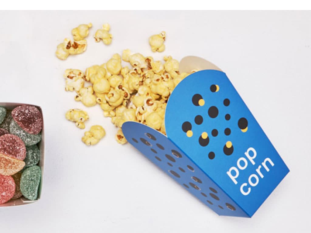 Boite pour popcorn et frites