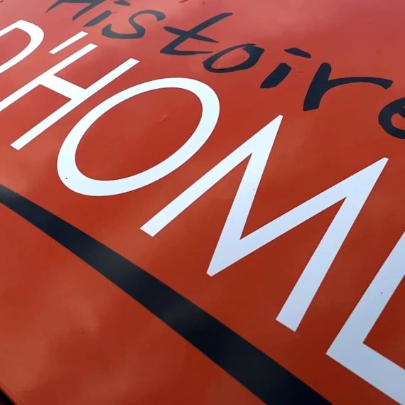Marquage véhicule en adhésif avec logo Histoires d'Home