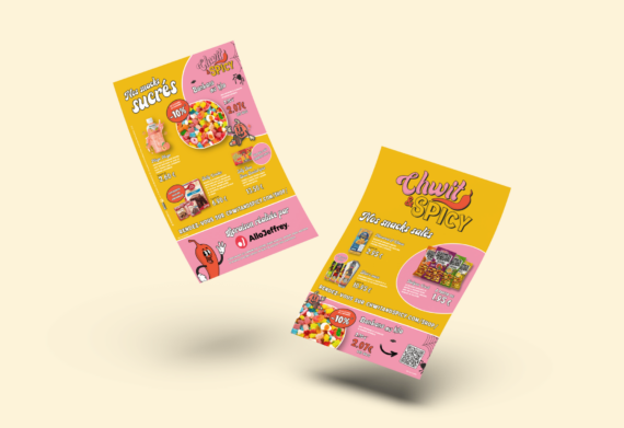 Flyer promotionnel recto verso de Chwit & Spicy